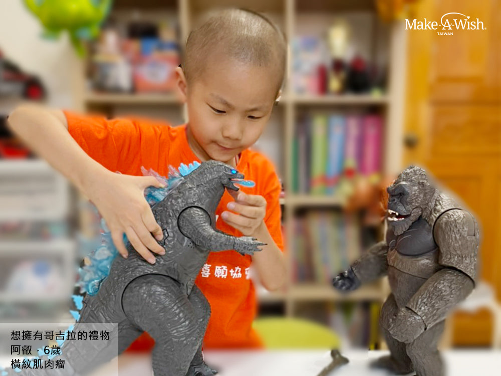 阿叡想擁有哥吉拉的玩具